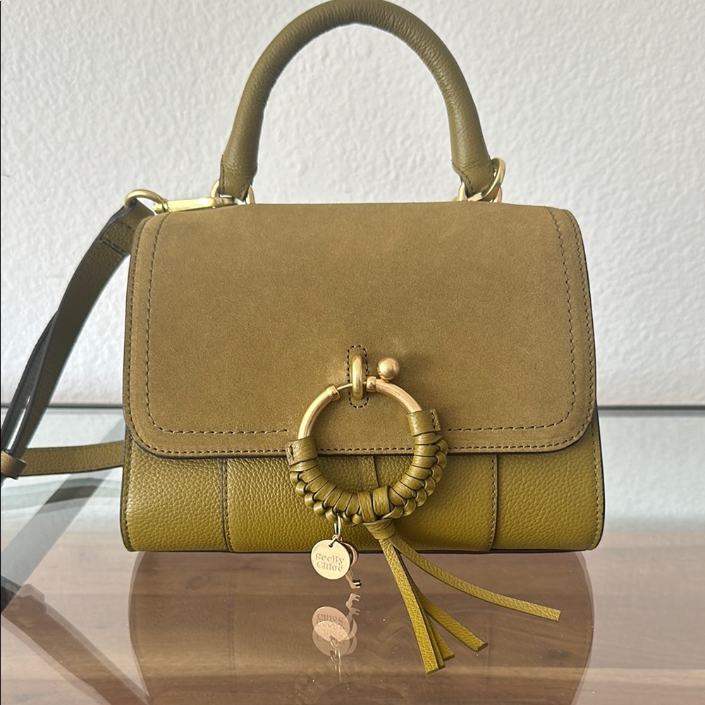 See by Chloe Green Leather Handbag